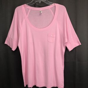 Old Navy Intimates Pink Pajama Top Women's T-Shirt Tee Size XL
